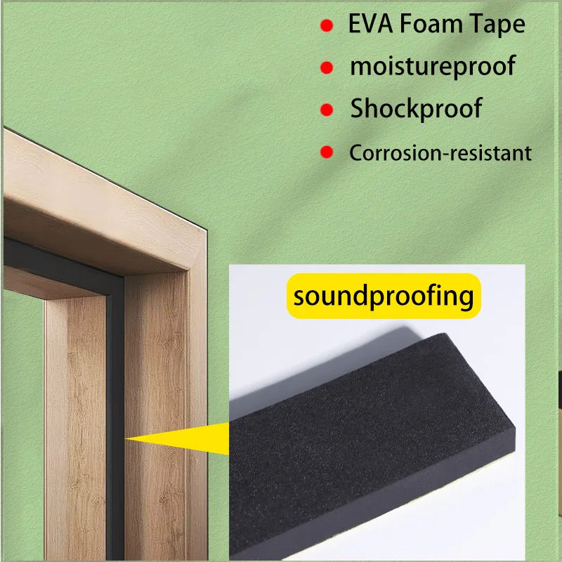 EVA Tape High Tack EVA Foam Tape - Single-Sided, Waterproof, Shockproof, Window Sealant Tape for Industrial Applications Qme