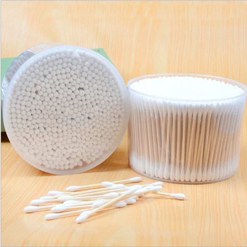 Boxed Double-headed Cotton Swabs Buds Household Makeup Remover Ear Qme