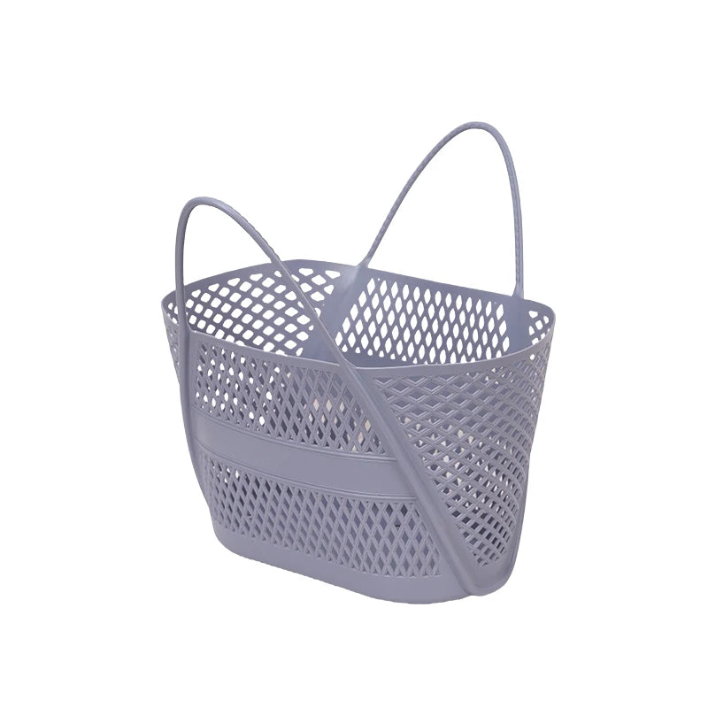Household Hamper Categorized Wash Storage Basket Plastic Drainage Qme Purple