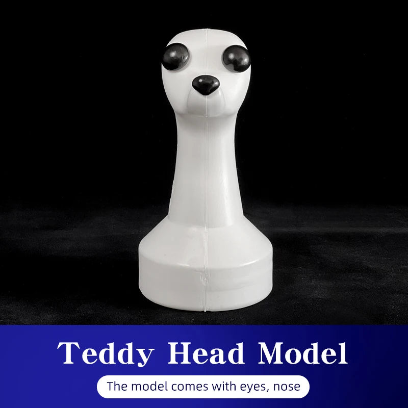 Teddy Pet Simulated Head Hair Fake Dog Head Model Beautician Practice Cutting Dog Hair Dog Body Wig Pet Grooming Student Study Qme Head model