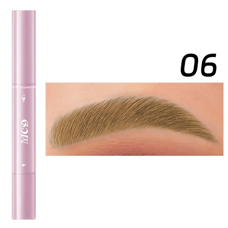 2 In1 Professional Waterproof Eyebrow Pencil Long-lasting Korean Qme