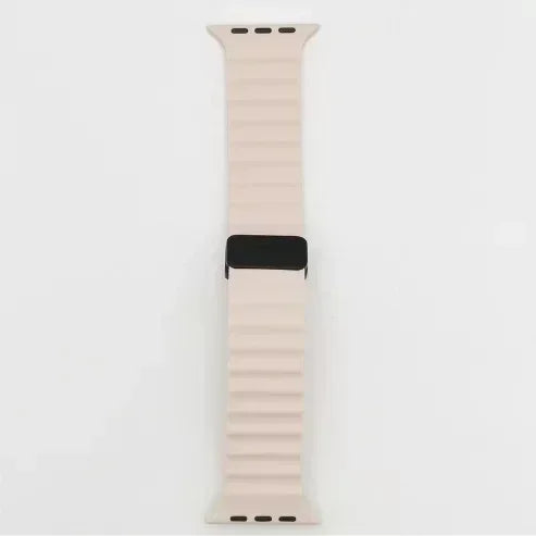 Magnetic Buckle Strap For Apple Watch Band Ultra2 49mm 46 42 44 41 38mm Silicone Bracelet iWatch Ultra Series 7 6 3 se 8 9 10 Qme Sand Pink 42 44 45 49 S10-46mm