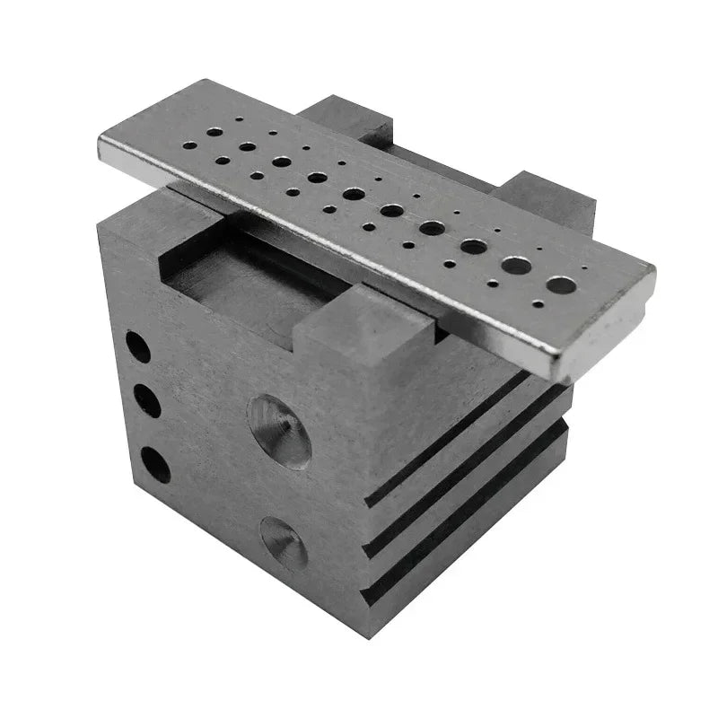 30 Holes Drilling Stakes Base,Assort Size Hole Aluminum Alloy Drill Holder Watch and Jewelry Drill Tool for Watchmakers Qme