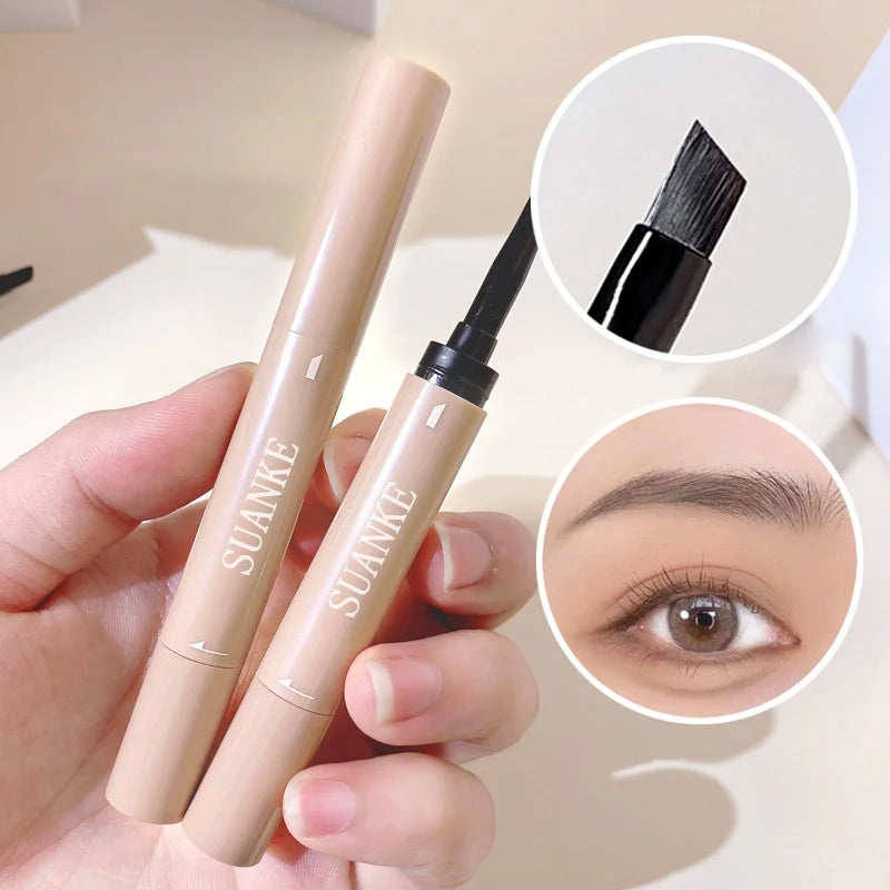 Double-ended Eyebrow Gel Waterproof Sweat-proof Smudge-proof Pencil Qme