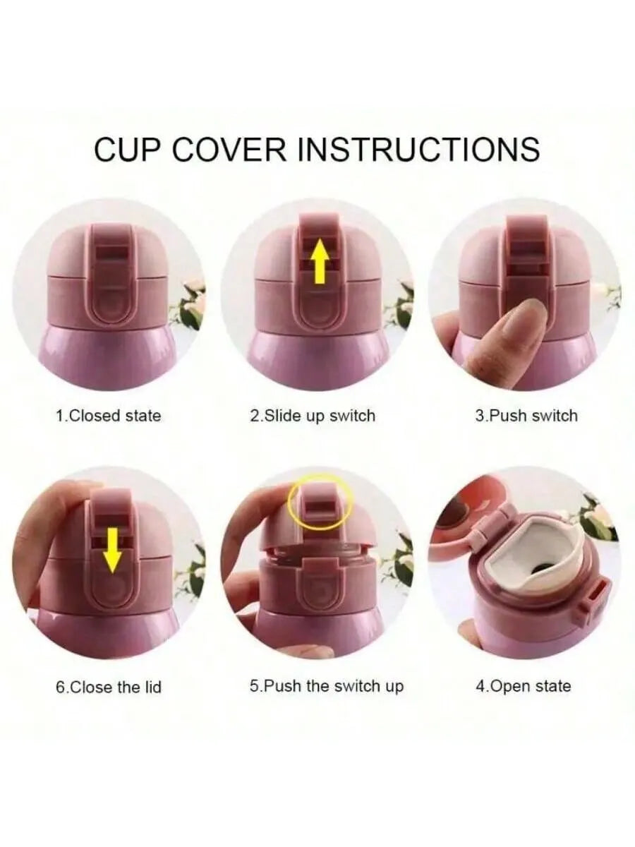 Lucky Vacuum Cup Stainless Steel Bottle Coffee Travel Insulation Qme