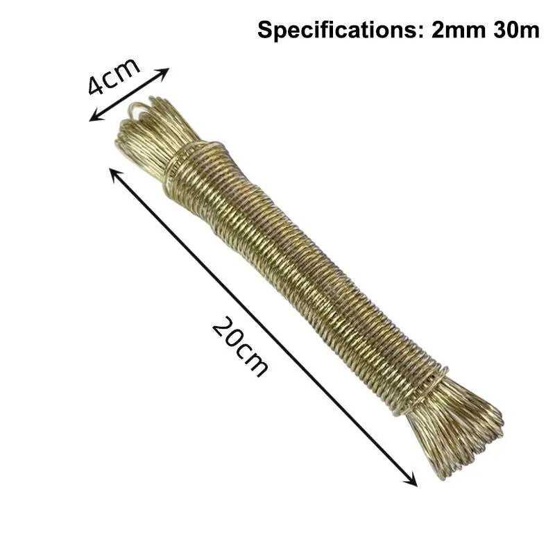 Portable Clothesline 10 20 30 50M Garden Camping Travel Clothes