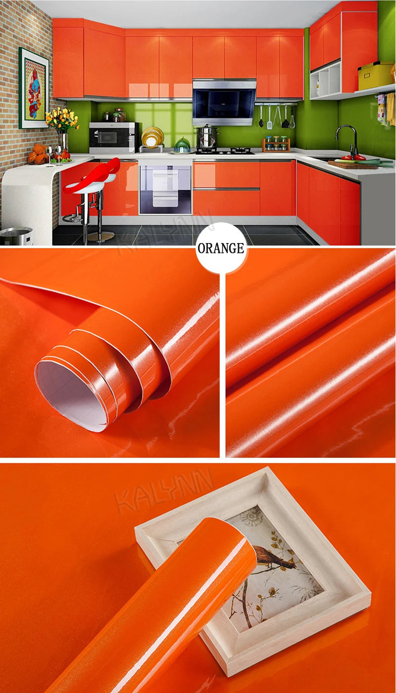 Vinyl Self-adhesive Wallpaper Contact Paper Waterpoof Peel Stick Wall Qme