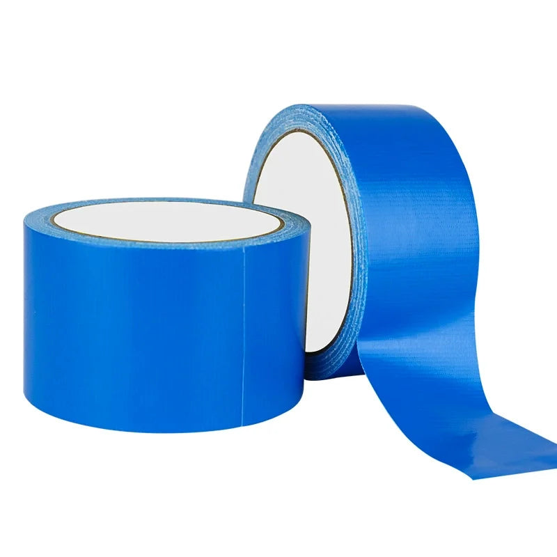 Multicolor DIY Super Sticky Cloth Duct Tape Carpet Binding Floor Waterproof Heavy Duty Industrial Adhesive Tape Repair Bundles Qme Blue 1Roll 20M 50mm