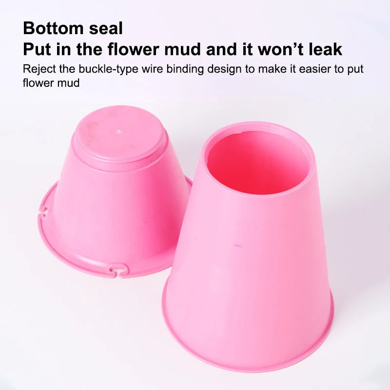 1Pcs Fixed Liner For Flower Arrangement Fixing Stand Packing Base Material Artificial Flowers Bouquet Plastic Bottom Fresh Qme