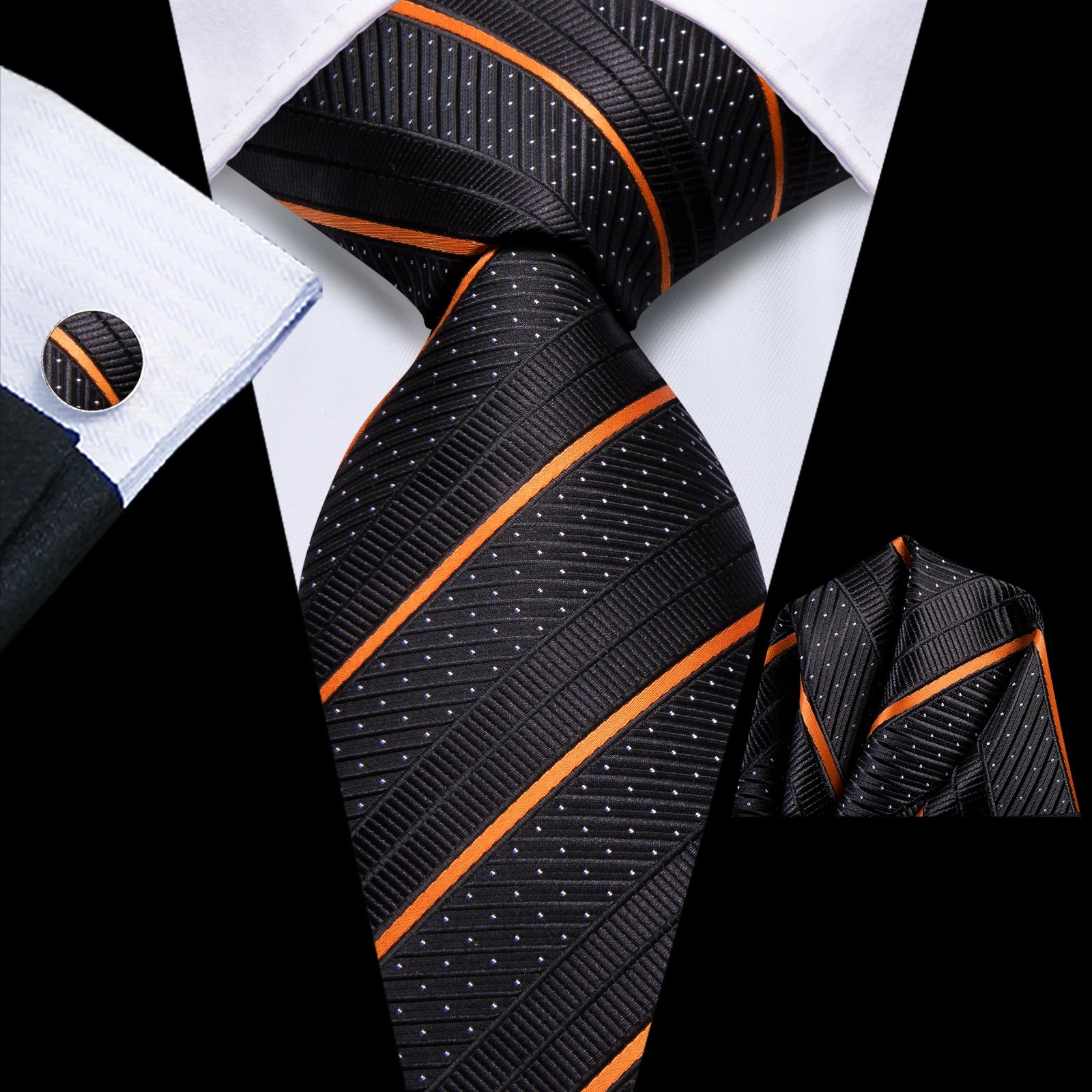 Hi-Tie Rose Pink Stiped Plaids Purple Blue Mens Necktie Handkerchief Cufflinks for Tuxedo Accessory Classic Luxury Tie Man Gift Qme HT-N-0187