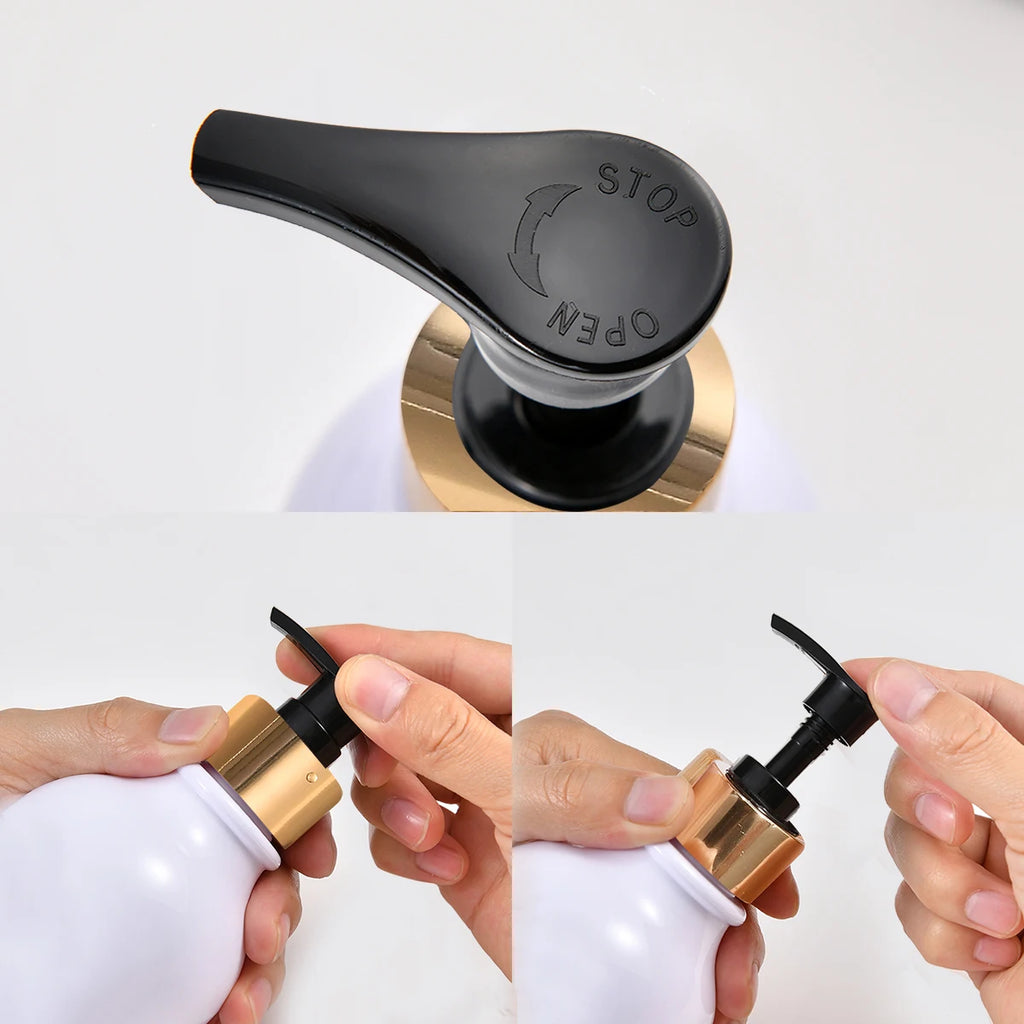 Soap Dispenser with Pump and Labels Dish Soap Dispenser for Kitchen Sink Countertop Decoration Refill Hand Wash Bottle Qme