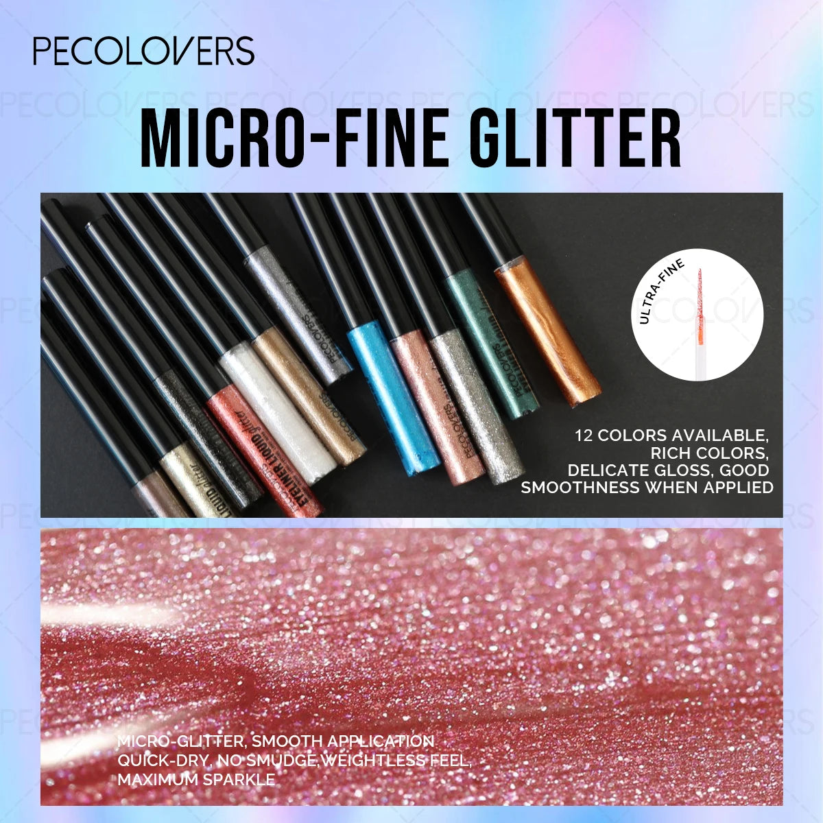 Highly Pigmented Liquid Eyeshadow Maximum Sparkle Eyeliner Qme