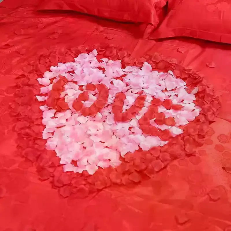 1000Pcs Artificial Fake Rose Petals Colorful Simulation Silk Rose Petal For Valentines Day Wedding Party Romantic Decoration Qme