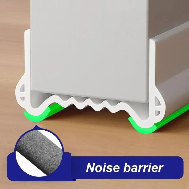 Self Adhesive PVC Door Bottom Seal Strip 1M Wind Noise Dust Proof Qme