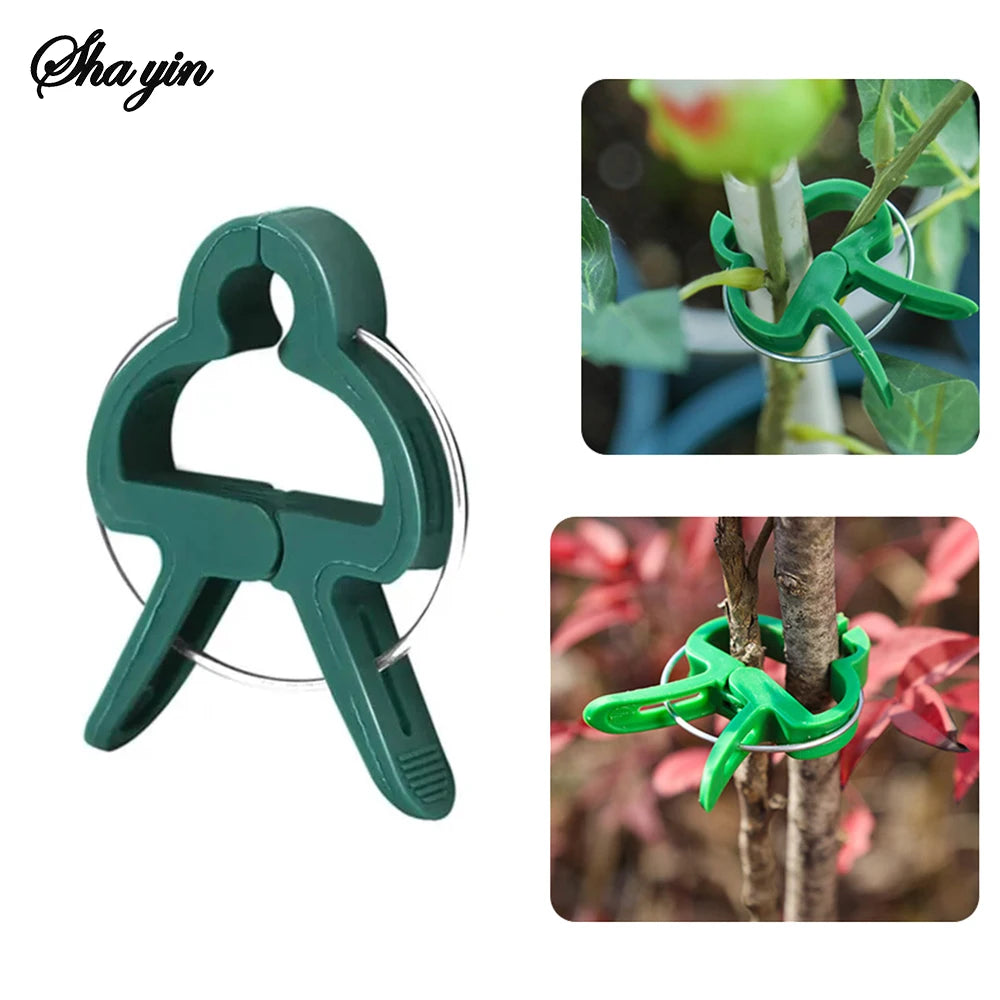20PCS Garden Butterfly Orchid Garden Set Tomato Plants Clip Plastic Clips Gardening Tools Qme