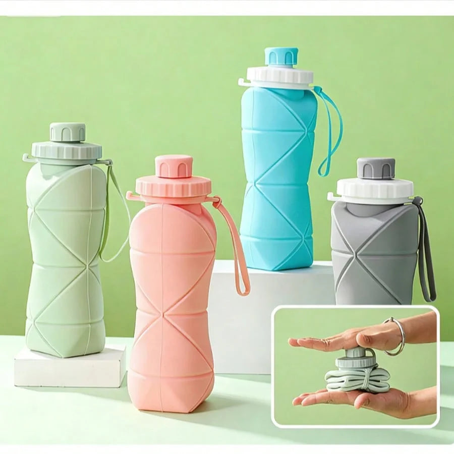 Flexible Collapsible Drinking Mug Big Capacity Outdoor Portable Sport Qme