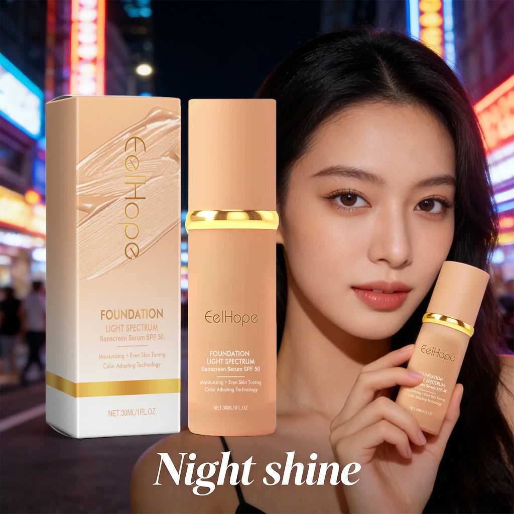 Foundation Cream Boosted Skin Tint Full Coverage Acne Dark Eye Circle Qme