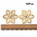 Flowers Antique Filigree Wraps Connectors For DIY Jewelry Accessories Findings Making Scrapbook Supplies Home Decor Metal Crafts Qme 55X55mm 10pcs