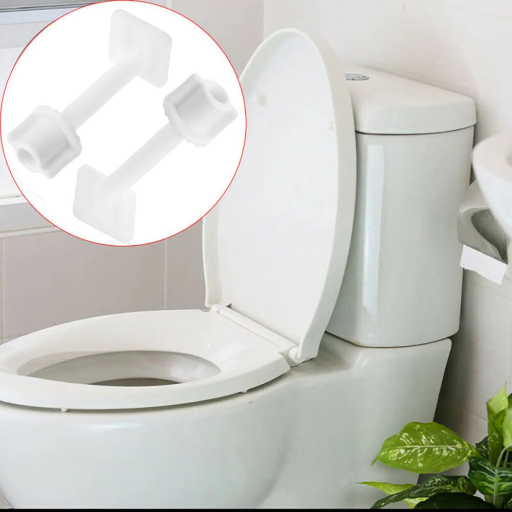 Plastic Toilet Seat Hinge Repair Bolts + Fitting Screws +Washers Kit Accessories Universal Household Replacement Qme