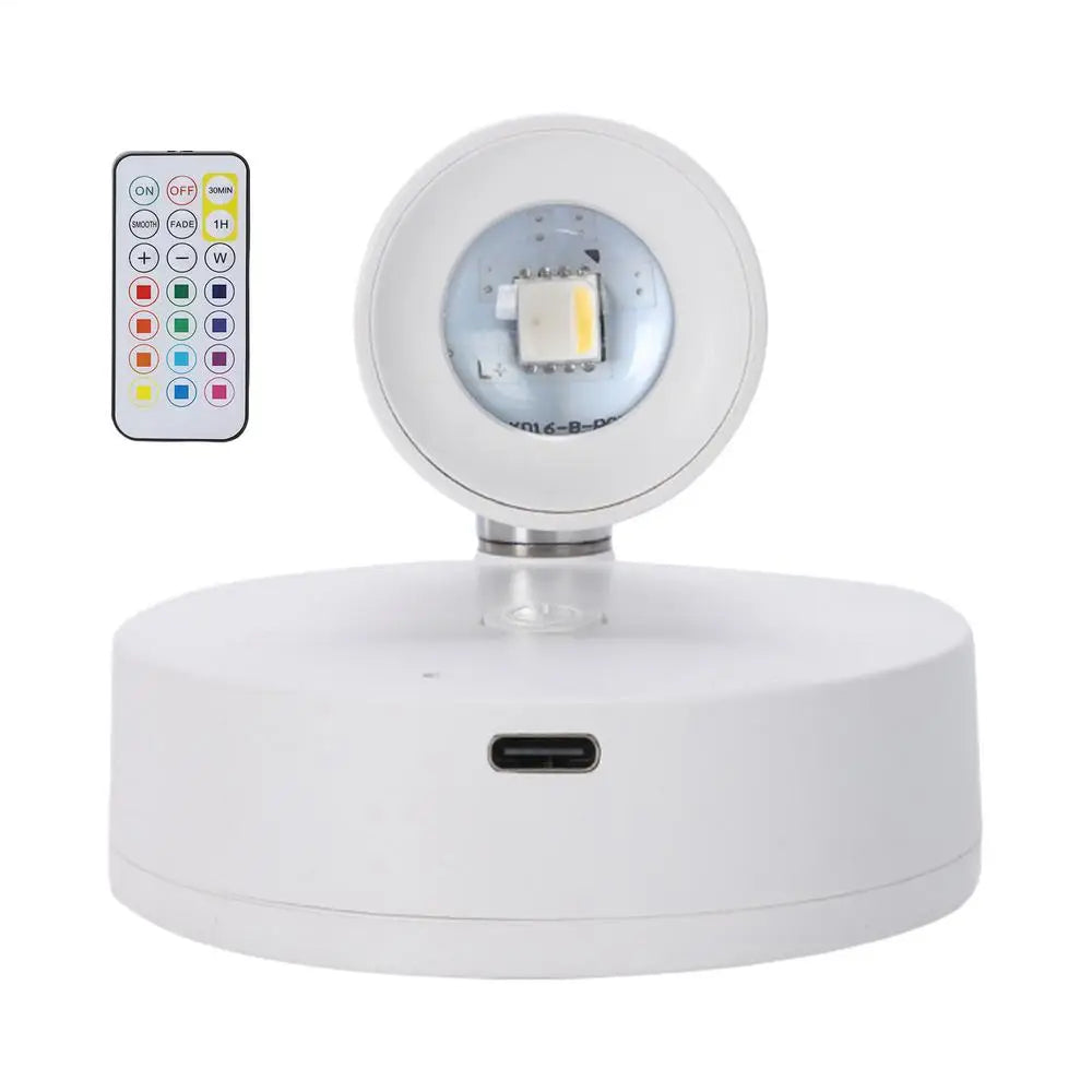 Planter Accent LED Spotlights Indoor Rechargeable Wireless Plant Qme A