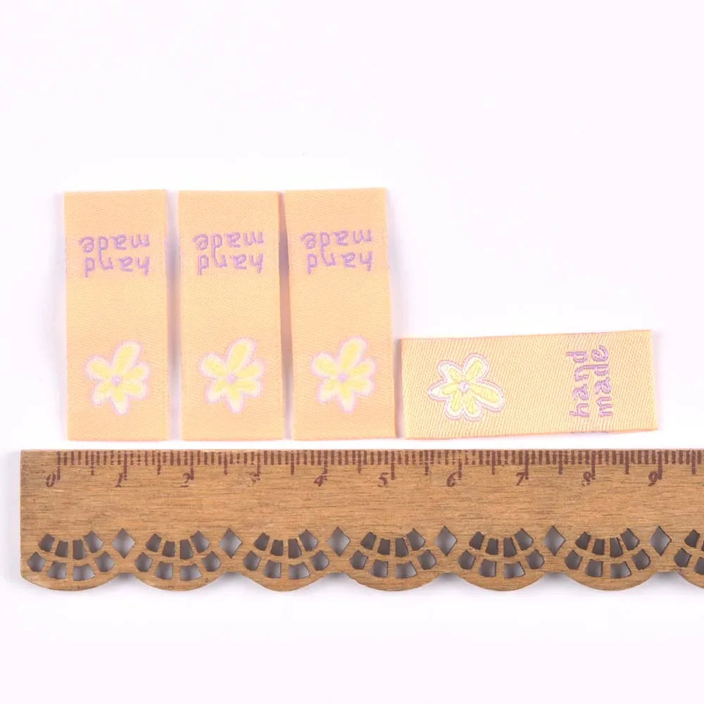 50Pcs Lovely Mushroom/Banana/Flower Embroidery Cloth Labels For Sewing Supplies Garment DIY Bags Hats Accessories Handmade Tags Qme 1