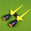2 Sets Garden Sprinkler 360 Degree Rotation Irrigation Watering System Plant Watering Sprinkler For Agriculture Lawn Farm Qme A1
