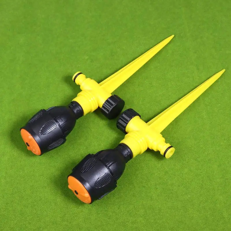 2 Sets Garden Sprinkler 360 Degree Rotation Irrigation Watering System Plant Watering Sprinkler For Agriculture Lawn Farm Qme A1
