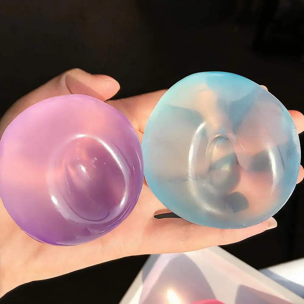 Squishy Moldable Crystal Ball Squeeze Toy Transparent Decompression Qme
