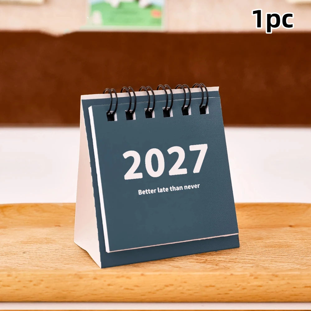 2027 Mini Travel Desk Calendar Portable Pocket Monthly Agenda Home Qme A3