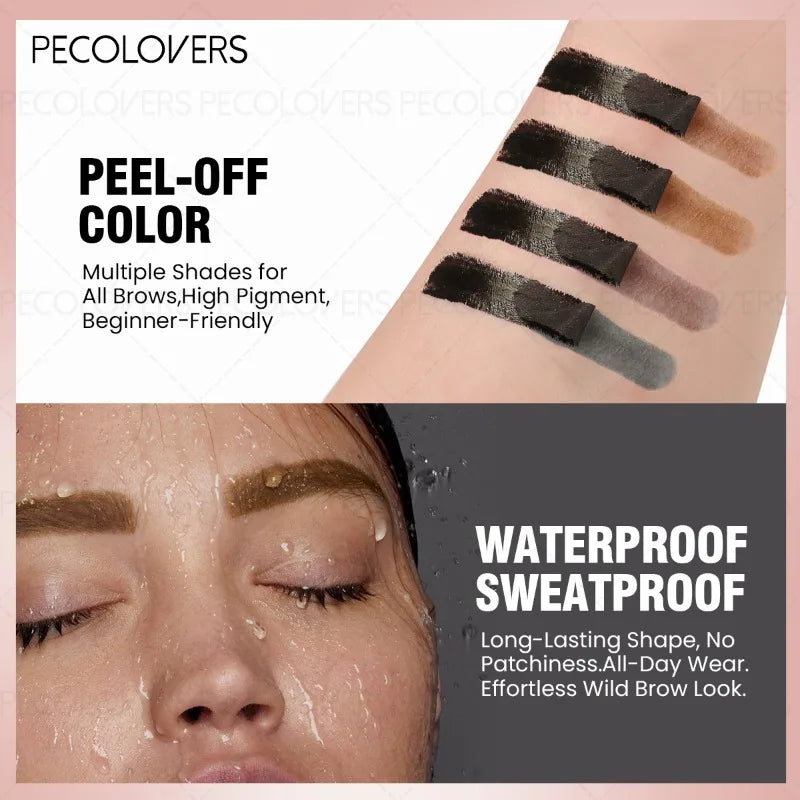 1PC Multi-color Tear-off Eyebrow Gel, Fills The Gaps in The Eyebrows, Long-lasting, Multi-color Options, Eyebrow Cosmetics Qme