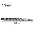 Socket Rack Holder 1 4 3 8 Clips Rail Tool Organizer Storage Storing Qme 1-2
