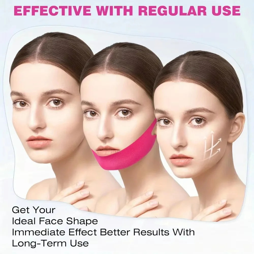 Women Face Slimming Bandage V Line Face Lifting Mask Double Chin Reducer Facial Strap for Firming Tightening Skin Care Product Qme