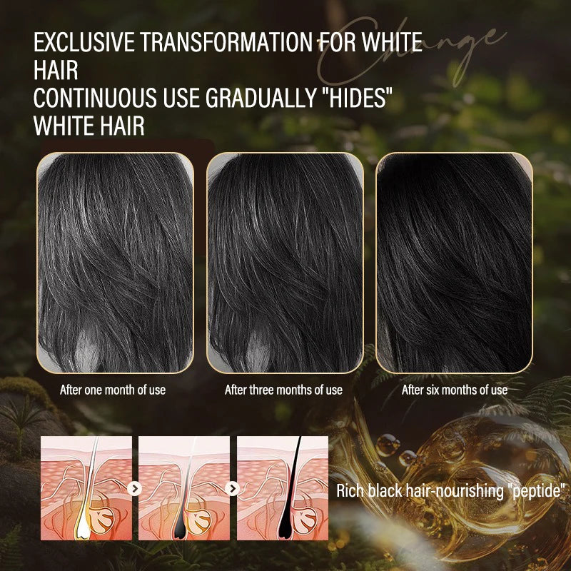 Temporary Hair Color Brush 4 Colors Root Touch Up Waterproof & Non-Sticky Instant Gray Coverage Hair Makeup Tool for Men & Women Qme