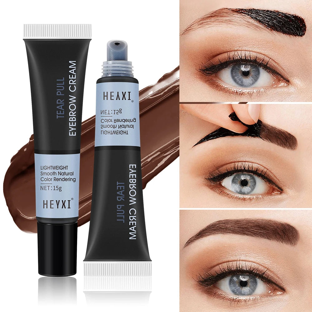 Waterproof Tear Off Dye Eyebrow Cream Long-lasting Fixing Available Qme