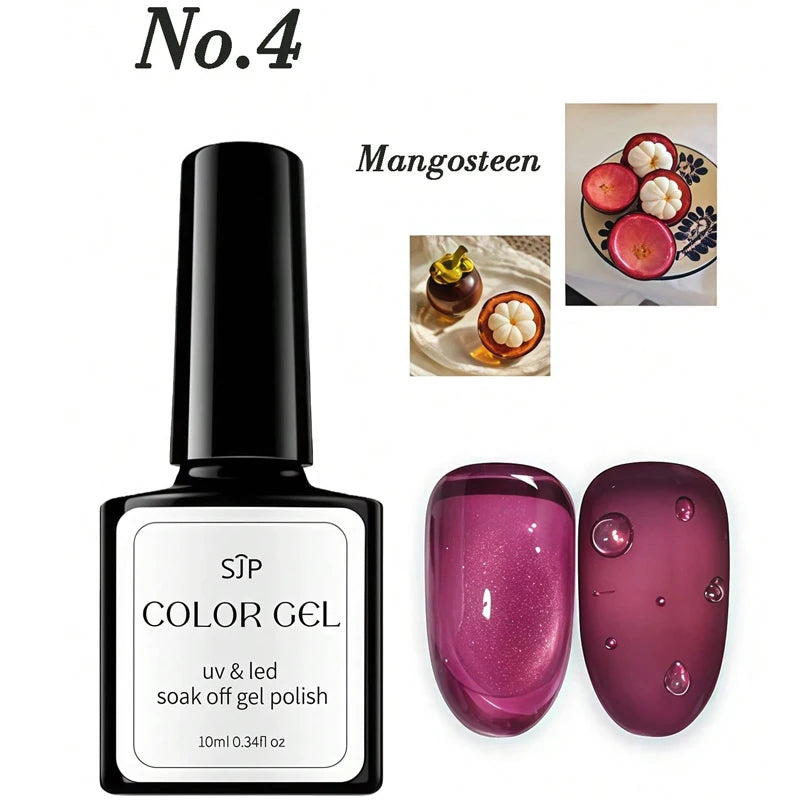 1 5 Bottle Fruit Cat-eye Gel Nail Polish DIY Art Spring Summer Qme 04