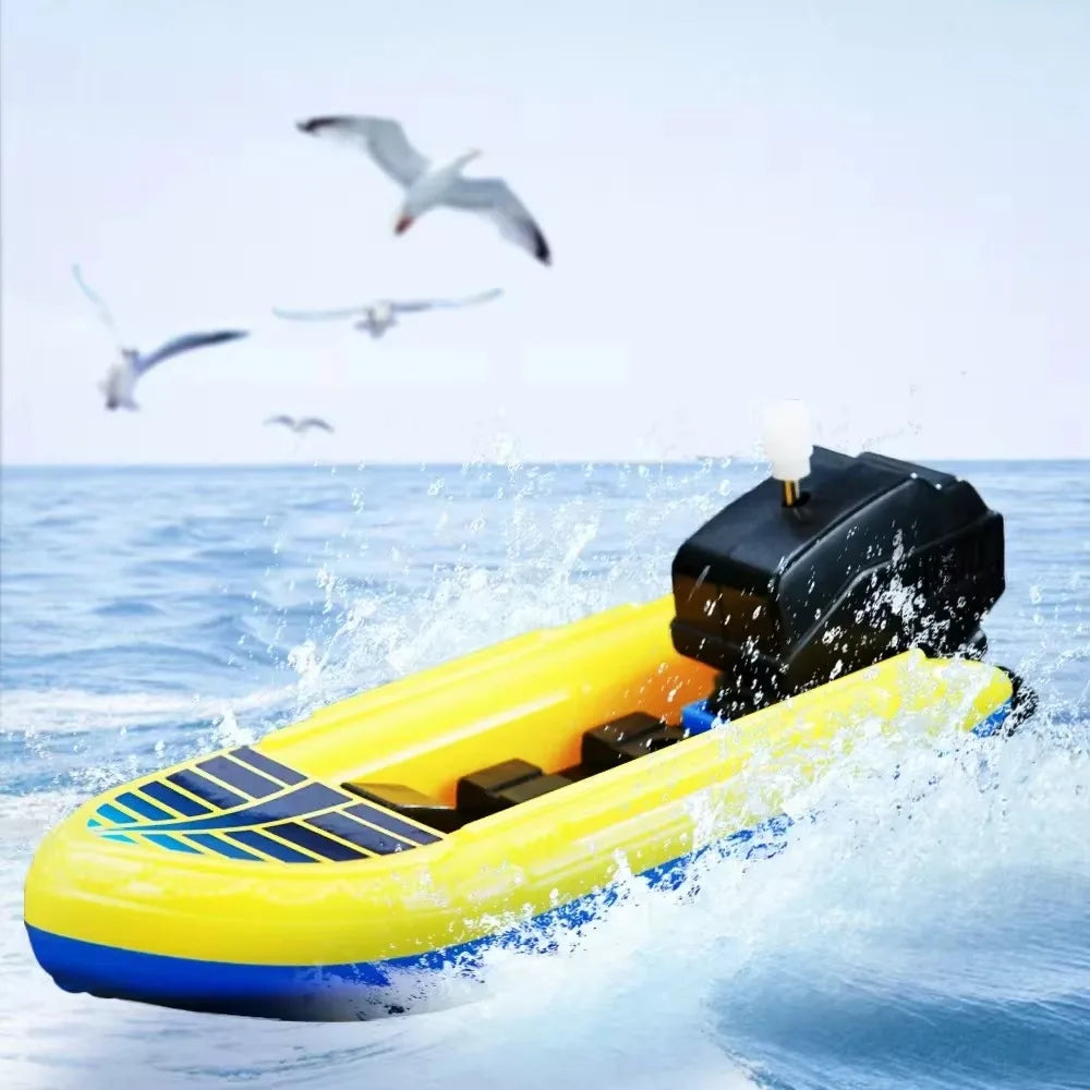 Speed Boat Clockwork Toys Ship Wind Up Toy Float Water Kids Classic Qme Default Title