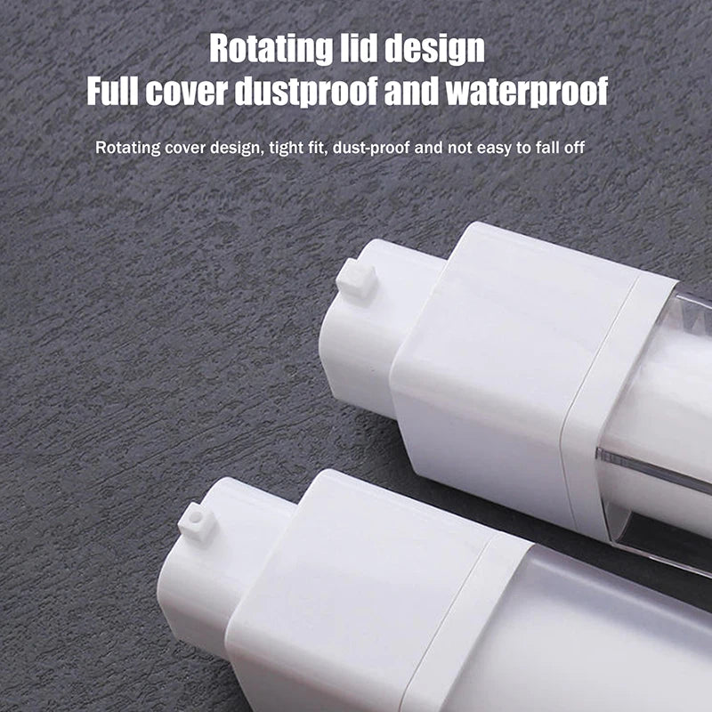 15 30 Square Vacuum Bottle Press Lotion Empty Dispensers Liquid Qme