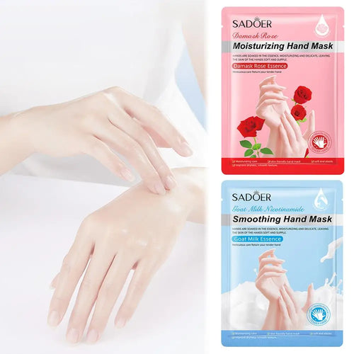 1 Hydrating Hand Mask Gloves Moisturizing Overnight Dry Cracked Hands Qme