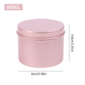 5 Refillable Cream Jars Tin Containers Screw-top Lids Lip Balm Nail Qme 60ml 60