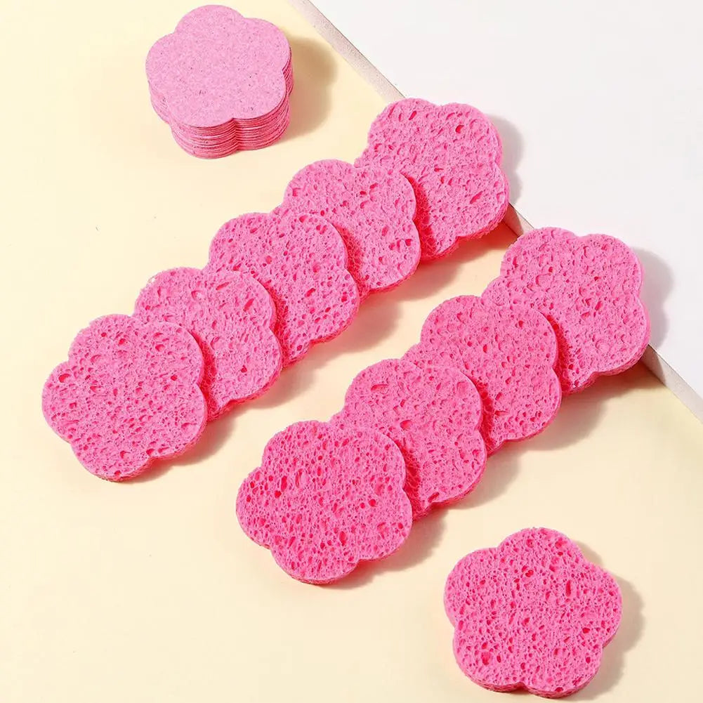 Compressed Facial Sponges Cosmetic Hydrotherapy Sponge Spa Face Pads Qme