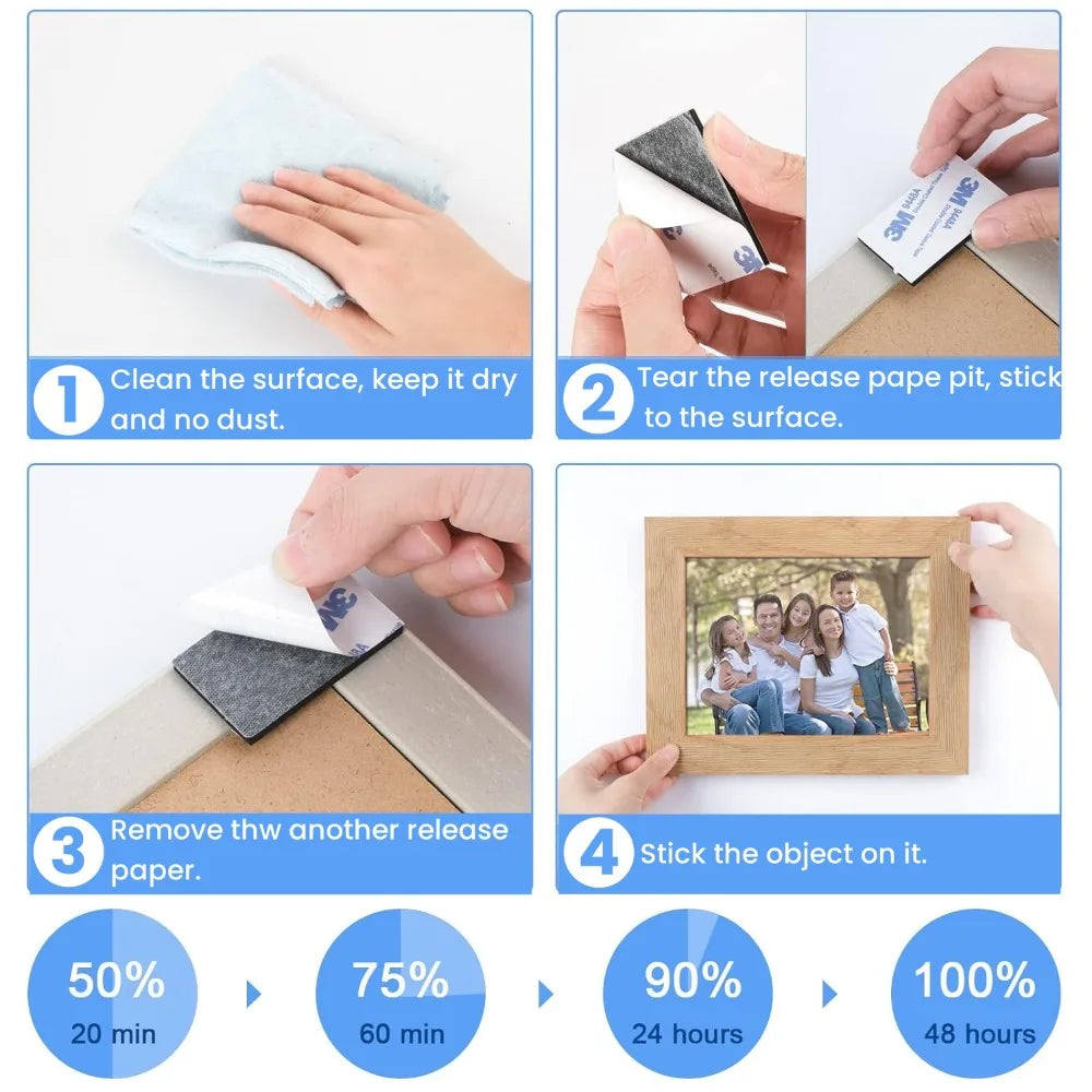 20PCS Strong Double Sided Foam Tape Self-adhesive EVA Foam Adhesive Tape for Home Decoration Installation Household Accessories Qme