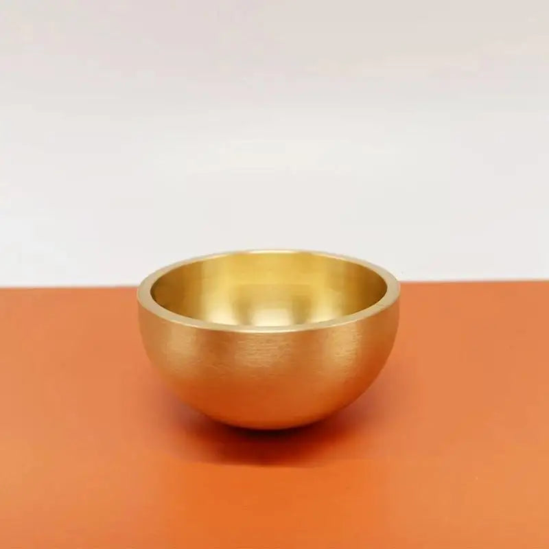 Brass Singing Bowl Sanskrit Yoga Meditation Sound Handmade Healing Qme