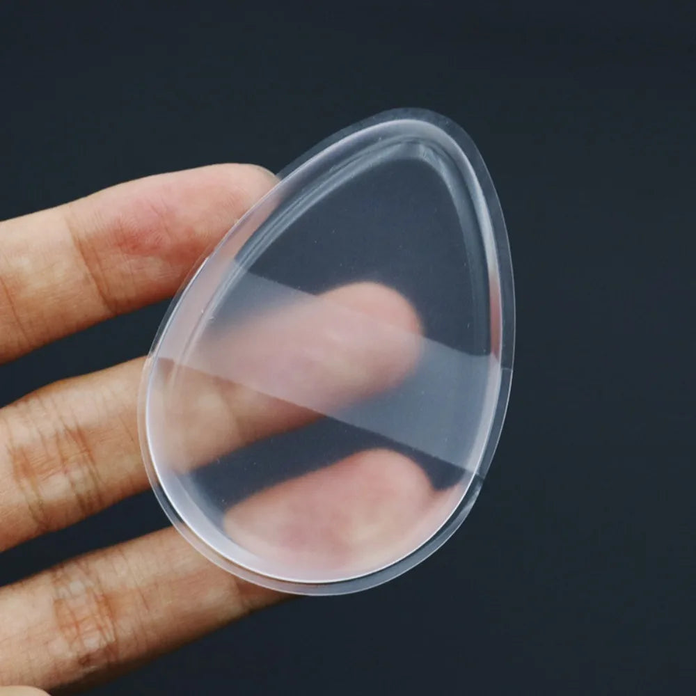 Transparent Silicone Makeup Sponge Non Absorbent Reusable Foundation Qme teardrop shape