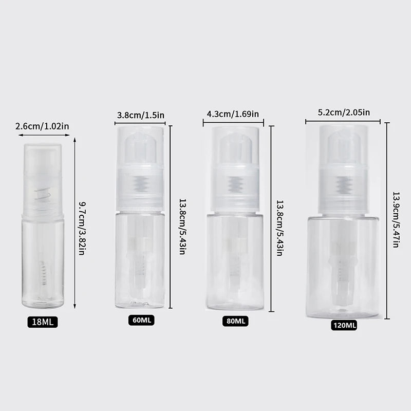 Powder Atomizer Bottle Talcum Emulsion Lotion Spray Travel Salon Use Qme