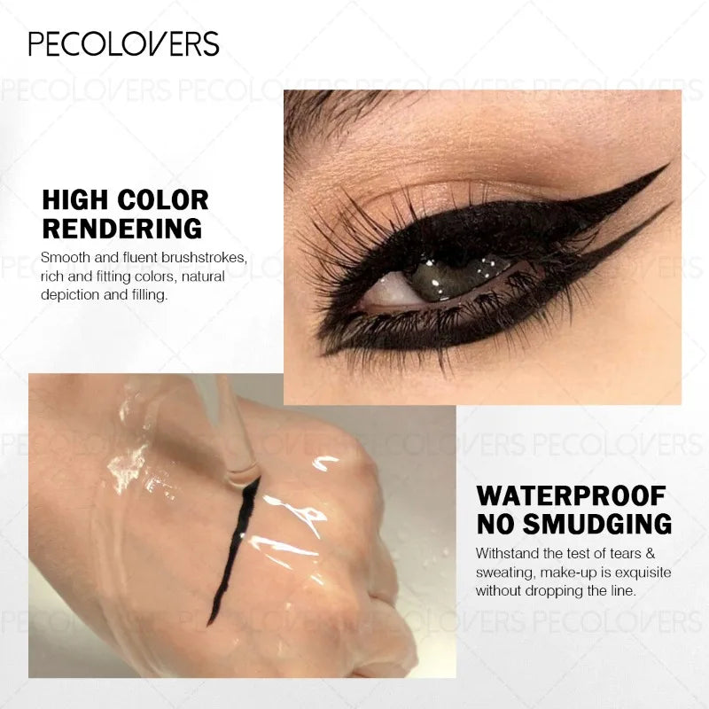 Eyeliner Pen Waterproof Sweat-proof Long-lasting Natural Green Black Qme
