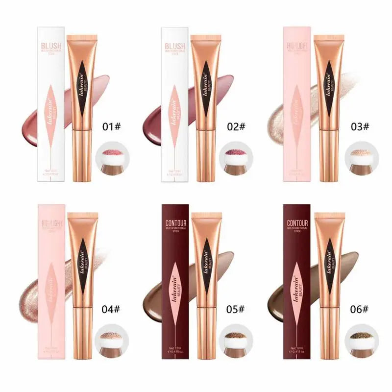 Blush Highlighter Stick Face Liquid Blusher Natural Cream Cheek Eye Qme