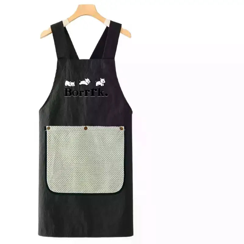 Kitchen Household Cooking Apron Men Women Oil-Proof Waterproof Adult Waist Fashion Coffee Overalls Apron Kitchen Accessories Qme
