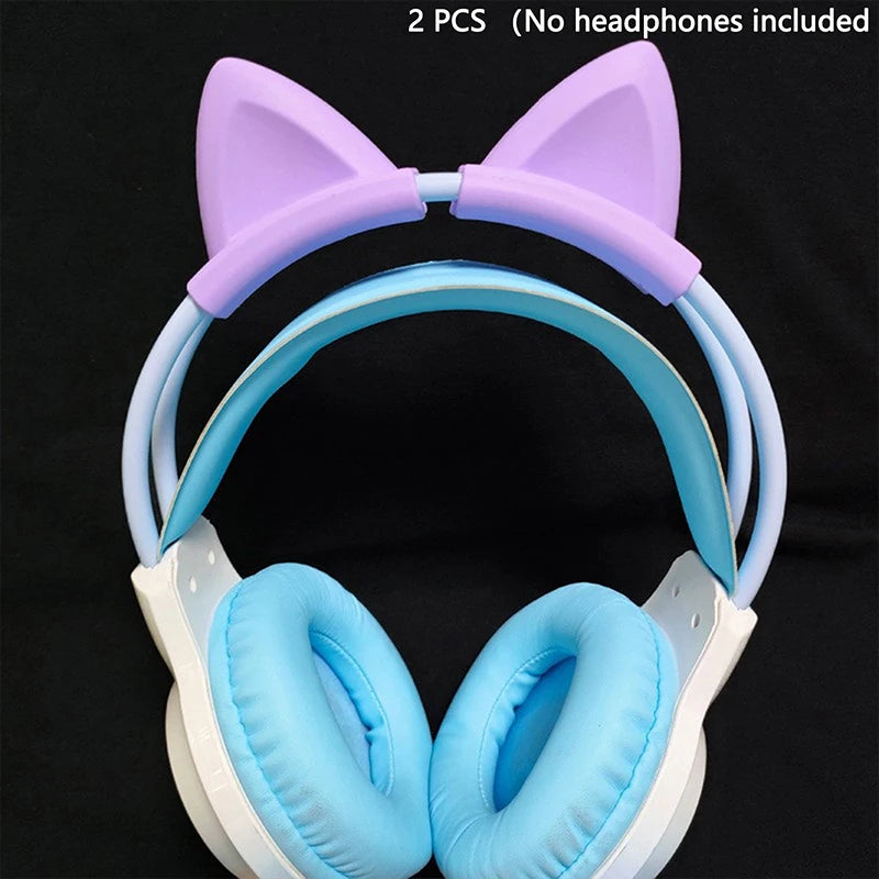 Cat Ear Earphone Gaming Headsets Attachment Stereo Headset Decoration Qme A7