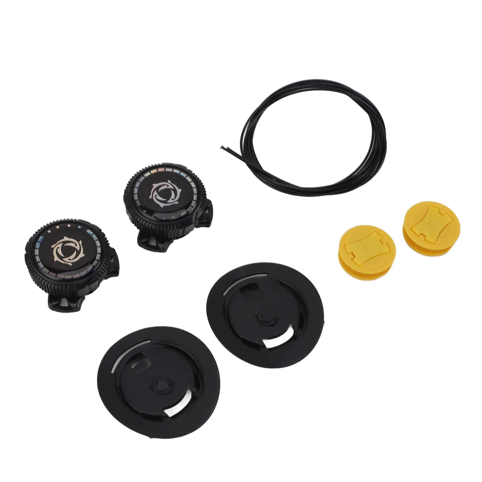 4 Sets Rotating Buckle Shoes Laces Steel Wire Elastic No Tie Shoelaces Black S Size Rotating Buckle Shoes Laces Qme as show