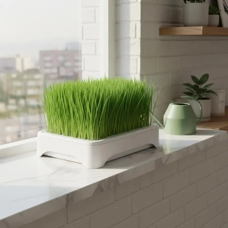 Pet Cat Grass Planting Basin Soilless Culture Wheat Seedling Pot Qme